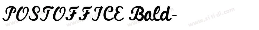 POSTOFFICE Bold字体转换
